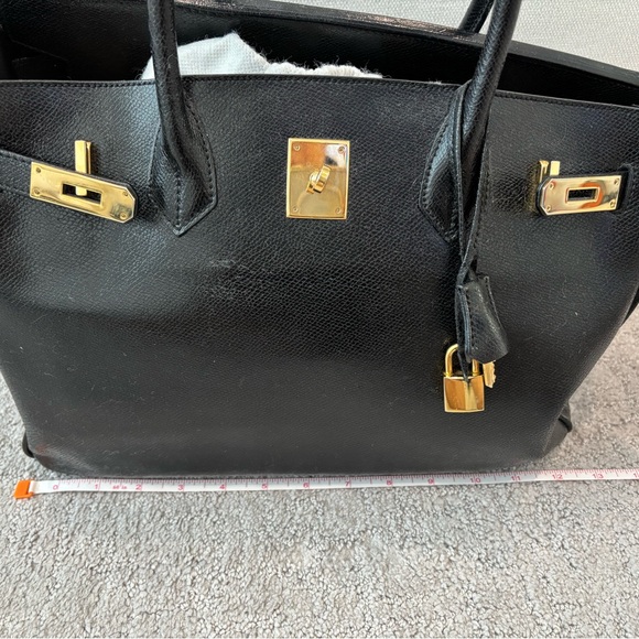 Vintage Black Birkin style - Picture 12 of 16